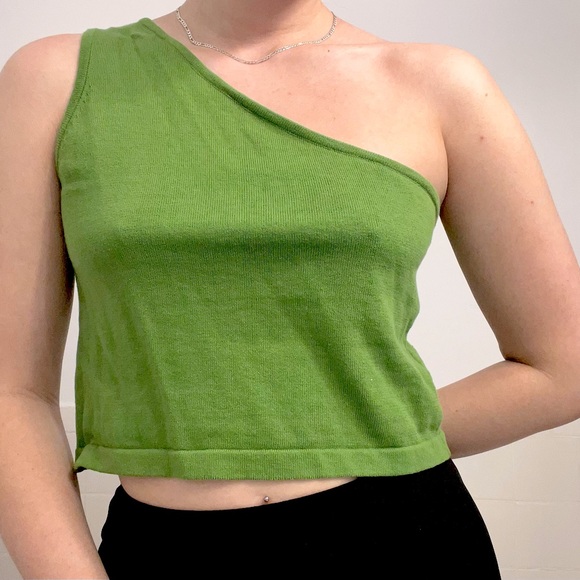 Knit One Shoulder Top - Picture 1 of 3